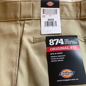 Dickies 874 The Original Work Pant NEW 44X34 Khaki